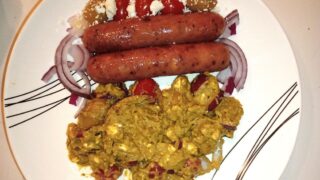 Chicken Chipotle Sausage w/Guacamole Salad