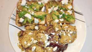 Killer Avocado Toast with Grilled Chicken Medallions